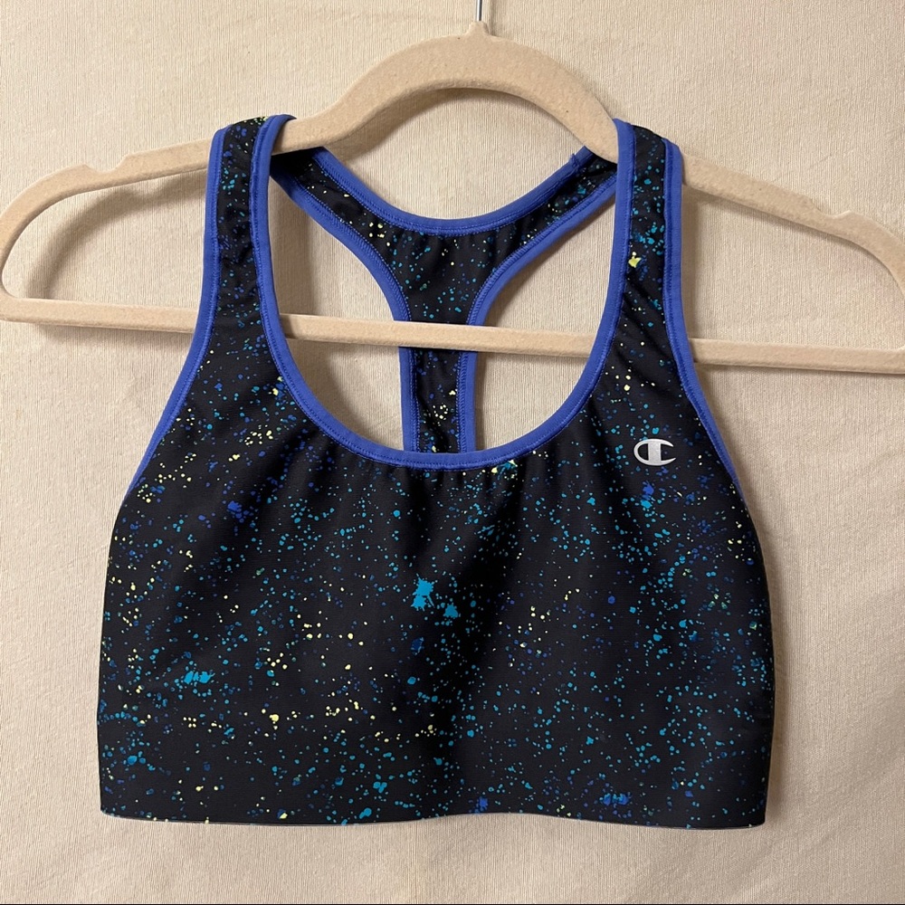Champion Paint Splatter Sports Bra